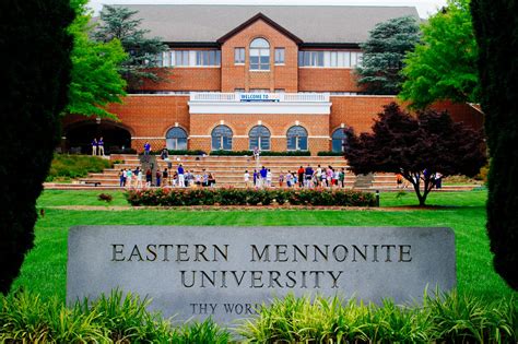 Eastern mennonite university - Our campus is located in the peaceful Shenandoah Valley of Virginia in the United States. Our students represent diverse backgrounds from all over the world, including approximately 100 international students coming from 44 different countries. Our students also come from many faith backgrounds, with 60+ faith traditions represented on campus.